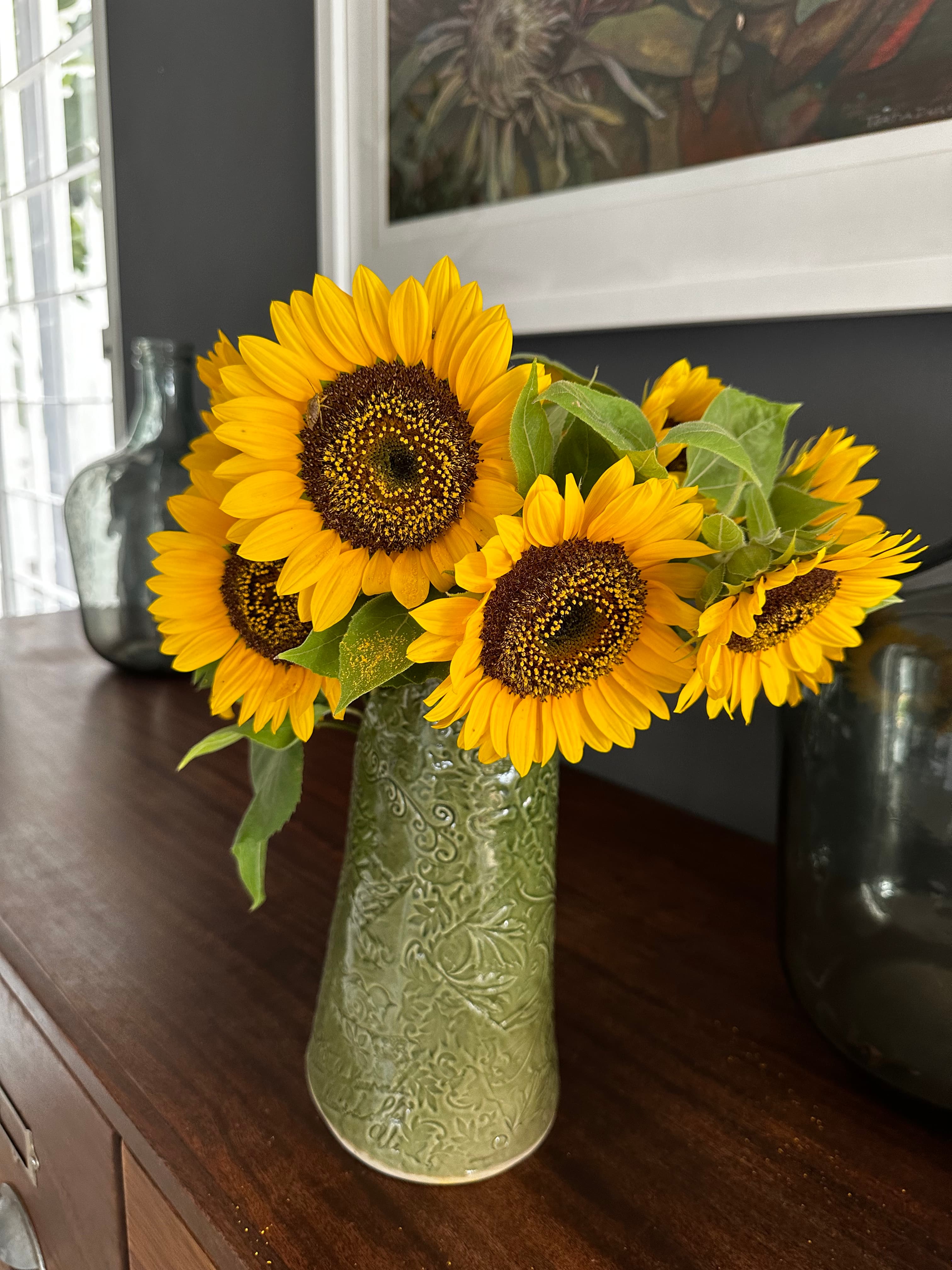 Gift boxes with bows and biscuits in bowls